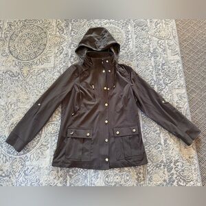 Chico's Brown Jacket with Gold Accents